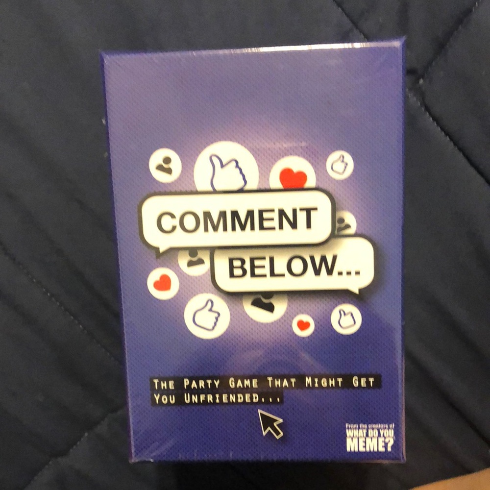 What Do You Meme? Comment Below Card Game